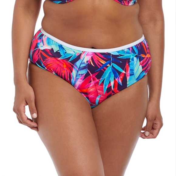 NWT Elomi Paradise Palm Swim Brief Bottoms, size 22 plus - Picture 1 of 7